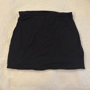 Black skirt, too short for me